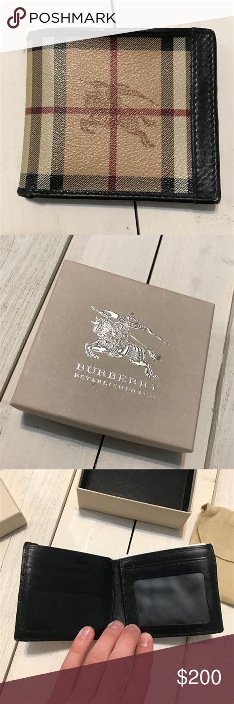 burberry mens wallet clearance|authentic Burberry men wallet.